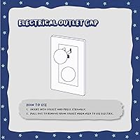 Vista 5 de Tapón de toma de corriente, tomas de corriente, enchufes de enchufe, protección infantil y tomas de corriente. 12 piezas para mayor seguridad.