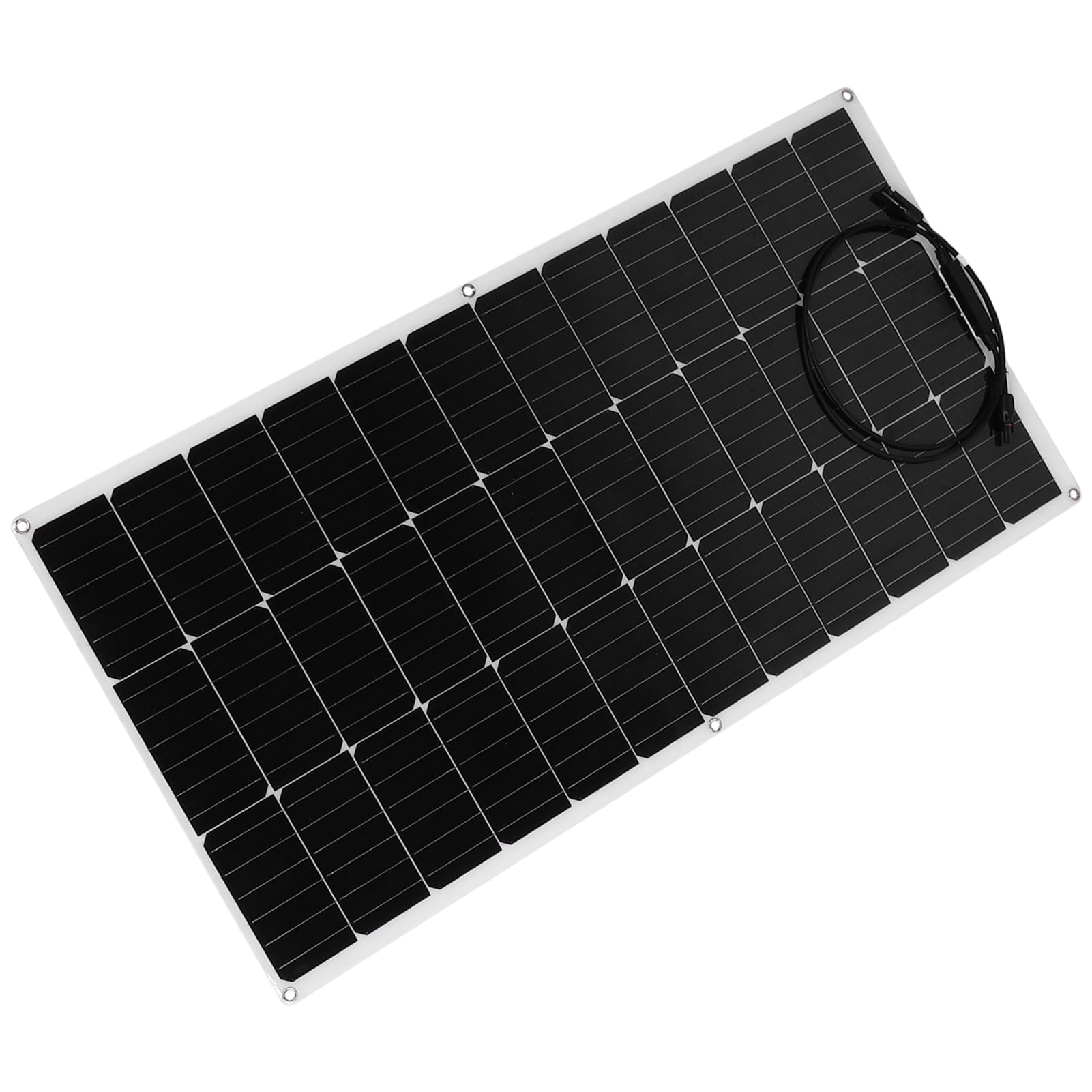 CHICIRIS Panel Solar Flexible de 100 W Monocristalino Módulo Solar Flexible de 18 V Ultra Delgado ETFE 30 por Ciento Diseño Liviano para RV Caravana Camping Barco Cobertizo Batería de 12 V