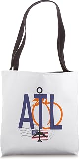 ATL AIRPORT CODE BAGGAGE TAG ATLANTA GEORGIA USA Aviation Tote Bag