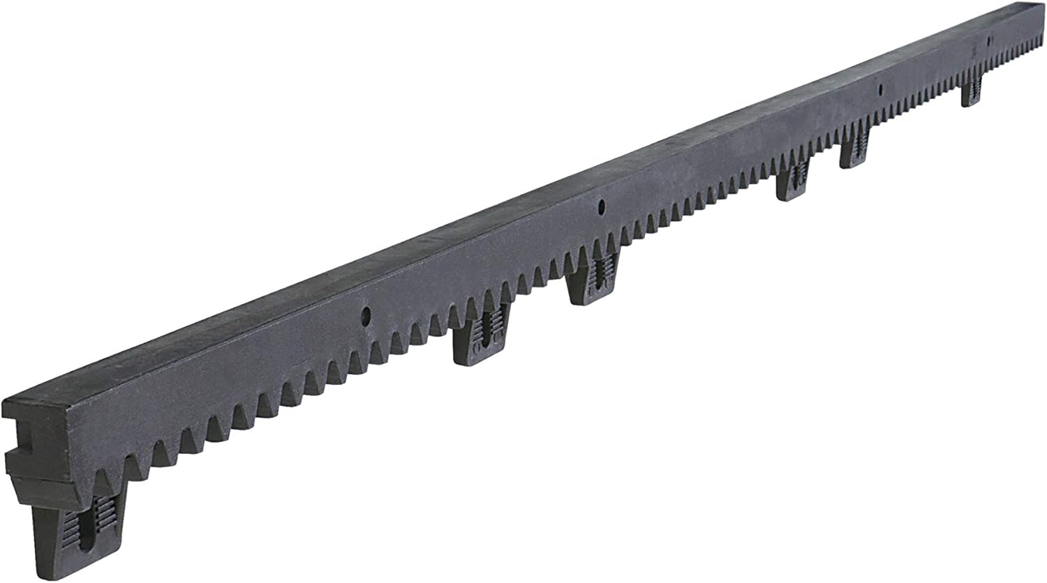 ALEKO Driveway Sliding Gate Opener Gear Racks | Nylon Gear Racks for Operator | 3.3 Foot Racks Set of 1 | Total 3.3 Feet | 1NGRACK33