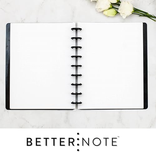 Miniatura 7 de BetterNote Simple Dots Refills for Disc Notebooks, Fits Levenger Circa, Staples Arc, TUL, Happy Planner, Dotted Pages (50 Pages, 11-Disc, 8.5"x11")