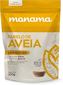 Farelo de Aveia Monama Sem Glúten Saudável 200g