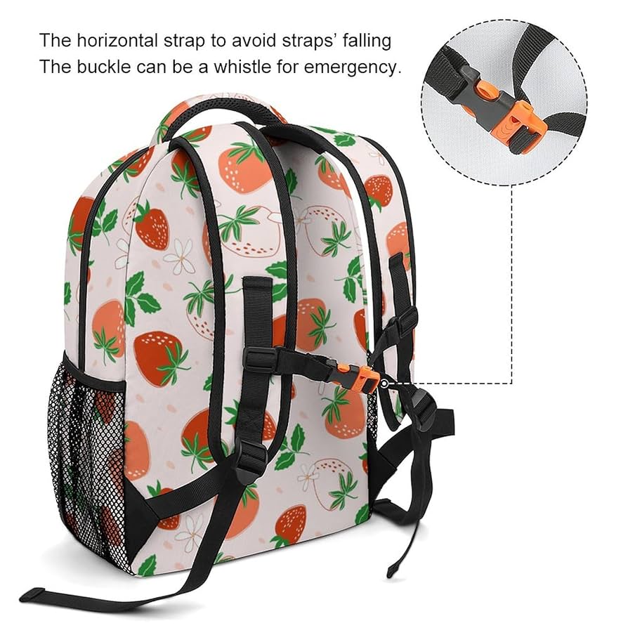 Amazon.co.jp: リュック 子供 いちご柄 苺柄 イチゴ柄 リュック
