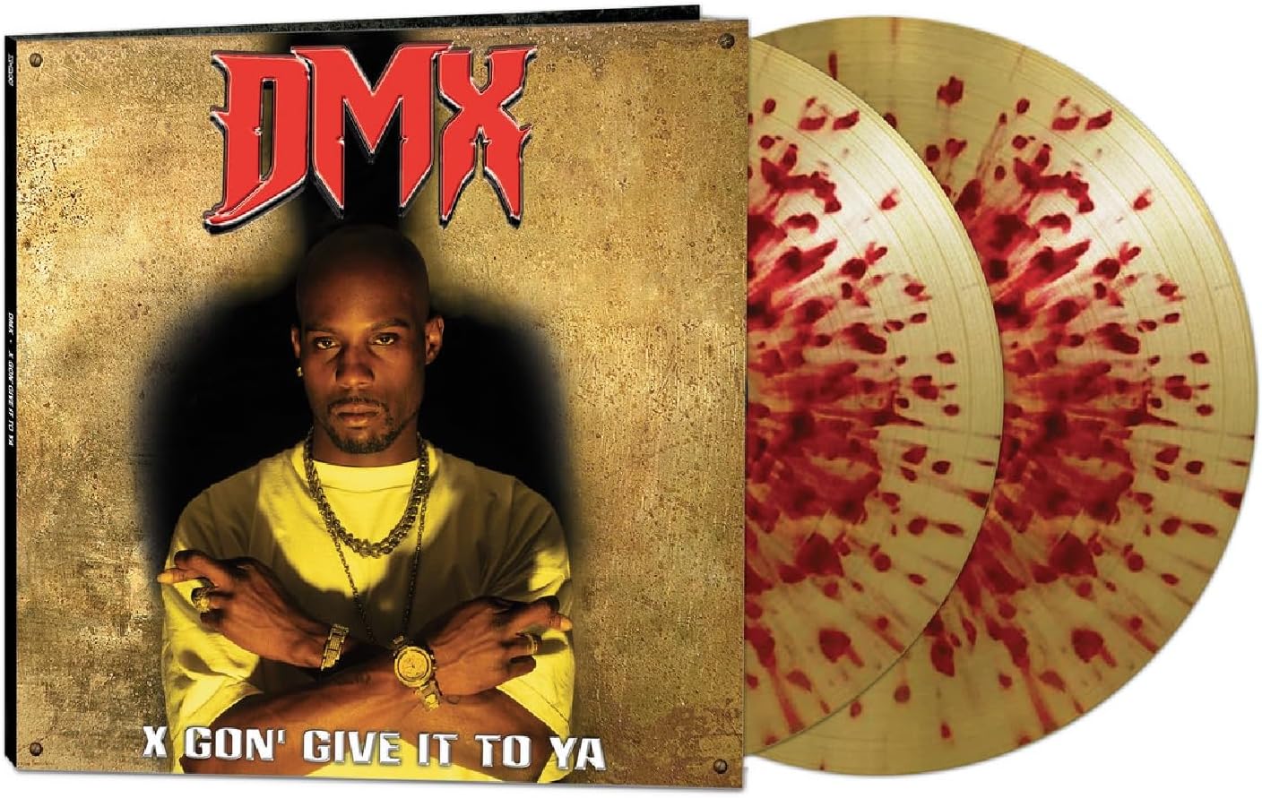 X GON' GIVE IT TO YA (GOLD/RED SPLATTER VINYL) por DMX — capa do álbum