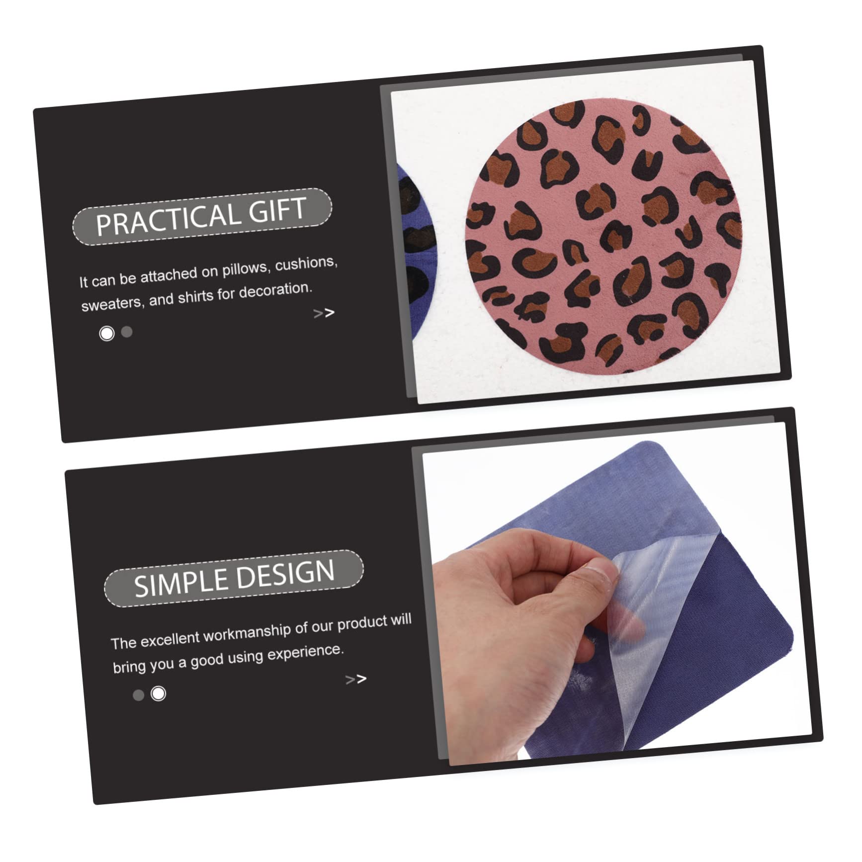 Uonlytech 4 Ensembles Décoratifs Imprimés De Patches Autocollants Remplaçables Pour Vêtements Et Accessoires Pour Réparer Et Personnaliser Vos Tenues 24 Pièces * 4