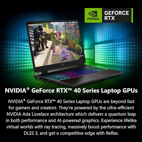acer Nitro 16 Gaming Laptop | AMD Ryzen 7 7840HS OctaCore CPU | NVIDIA GeForce RTX 4060 Laptop GPU | 16 WUXGA 165Hz IPS Display | 16GB DDR5 | 1TB Gen 4 SSD | WiFi 6E | RGB Backlit KB | AN16-41-R4CY