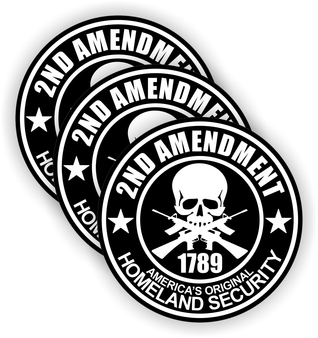 2nd Amendment Hard Hat Sticker | Helmet Decal Label Lunch Tool Box