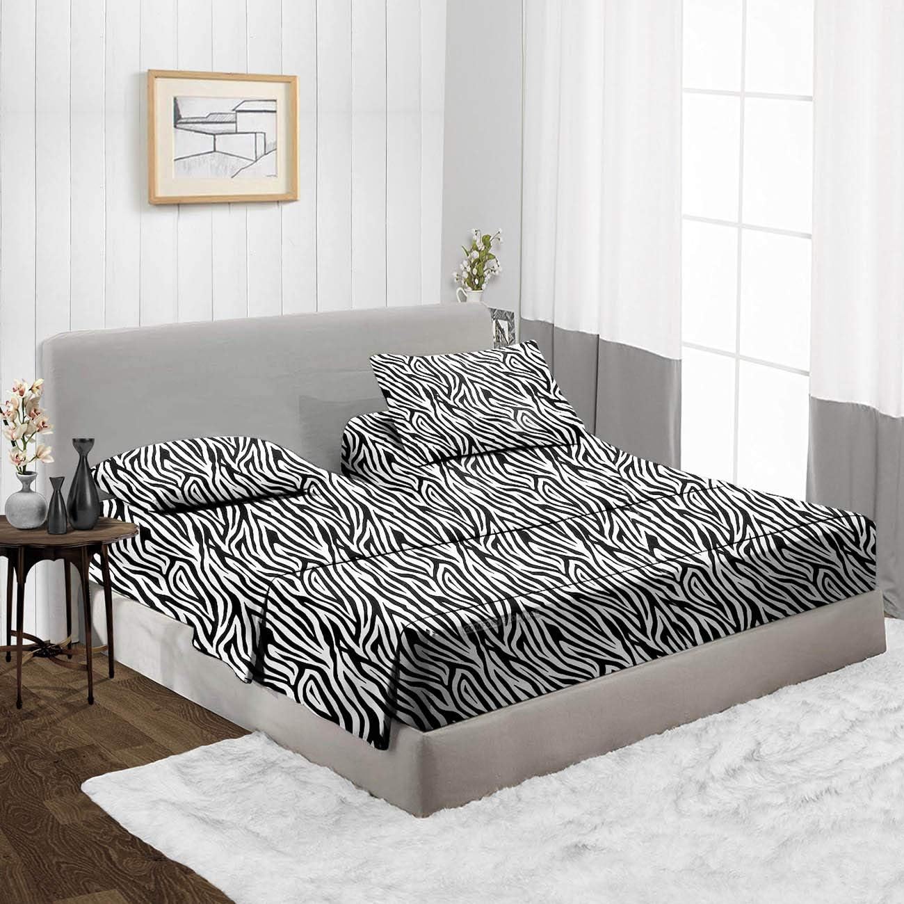 Top Split King Sheets Sets for Adjustable Beds 600 TC 4 PC