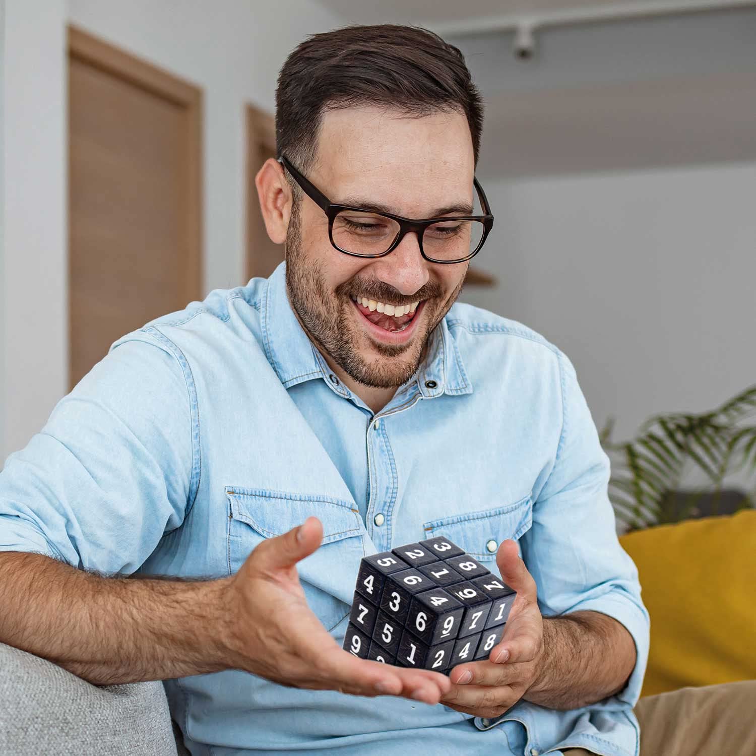 Magiczna kostka Gra logiczna Magiczna kostka 3D Gra na koncentrację i logiczna 55mm
