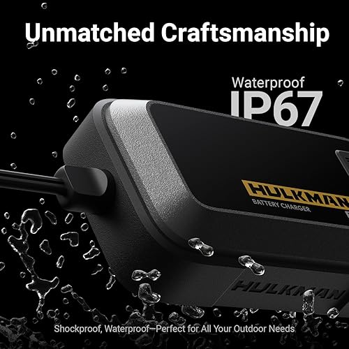 Miniatura 9 de HULKMAN Sigma 5 - Cargador de batería para automóvil, 5000 mA 6 V12 V, cargador inteligente automático, mantenedor de batería y desulfatador con