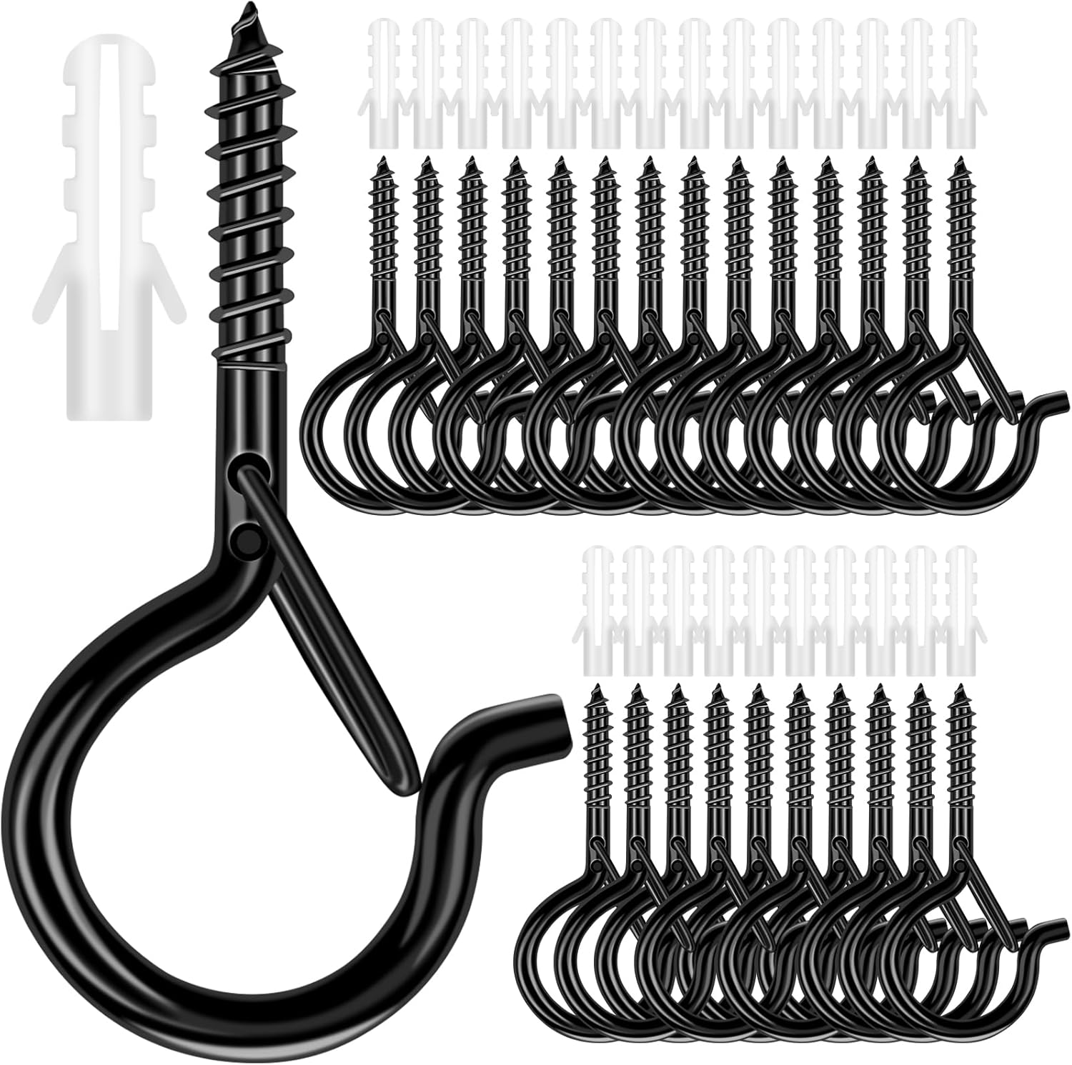 Q Hanger Hanging Hooks for Out Door String Lights, 24pcs