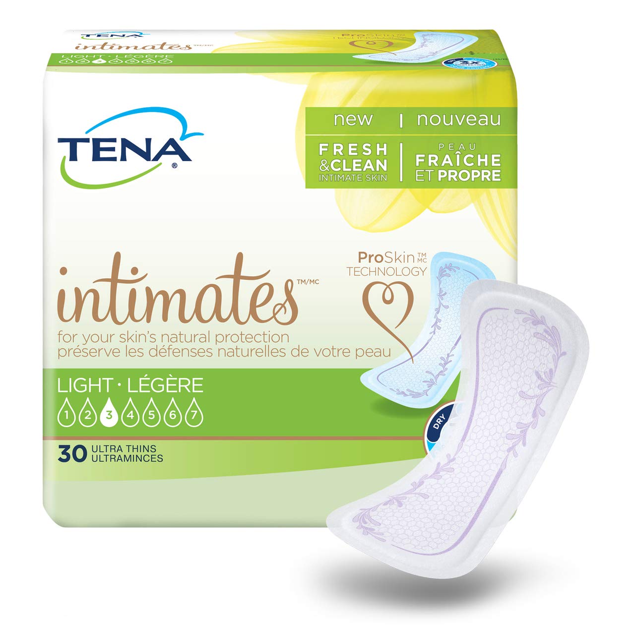 SCATena Intimates Ultra Thin Pads, Regular Length - 1/Pack of 30