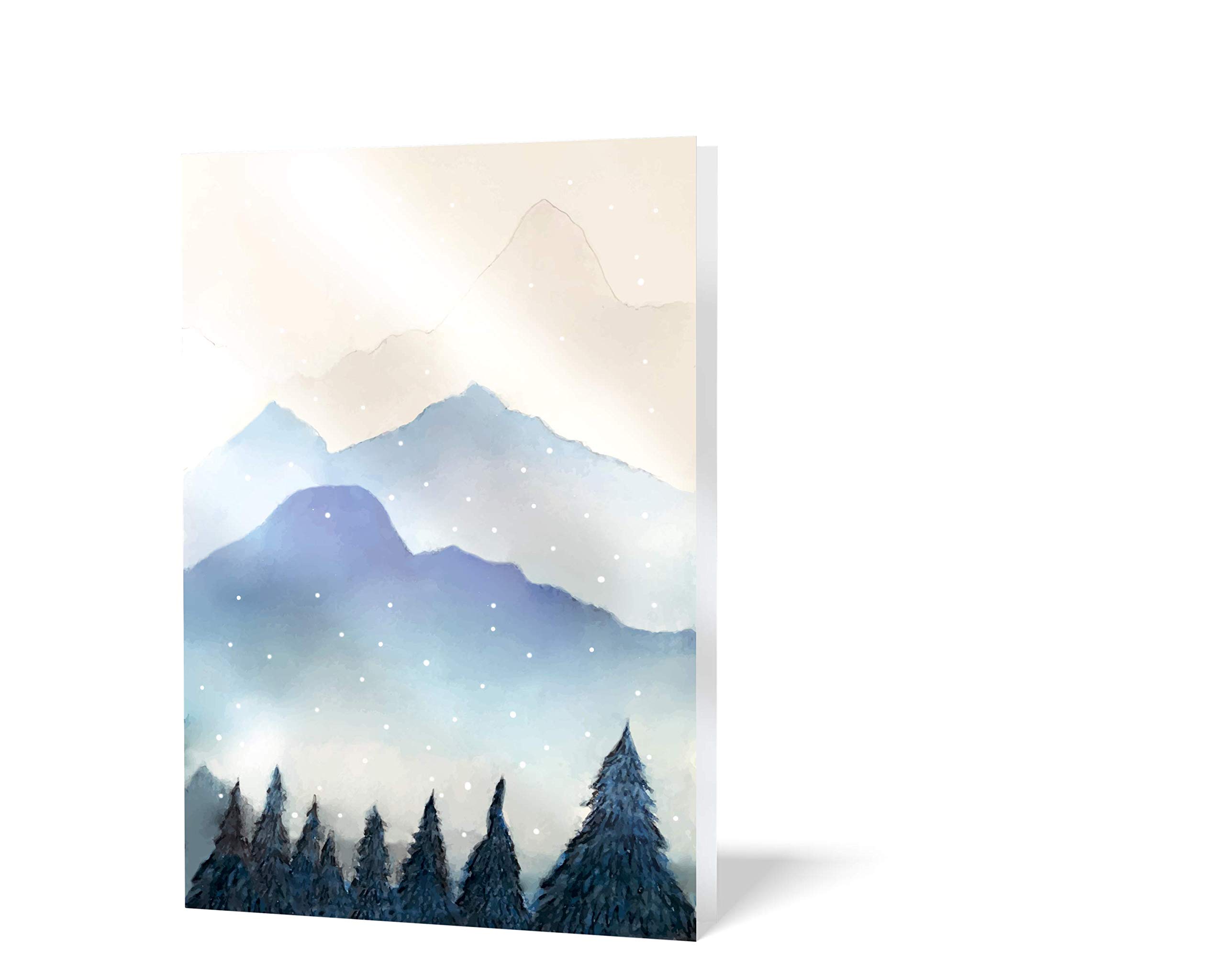 UNICEF Lot de 10 cartes de Noël Snowy Scenes