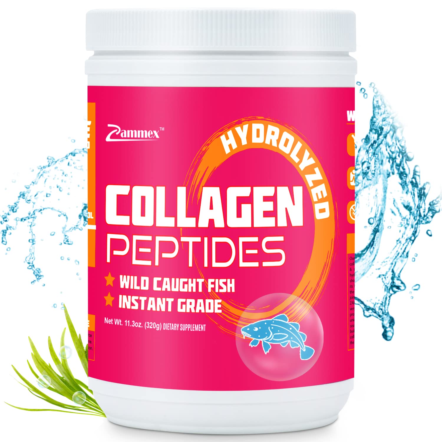 Buy Marine Collagen Peptides Powder Unflavored, NonGMO Wild Caught Fish, Hydrolyzed Collagen