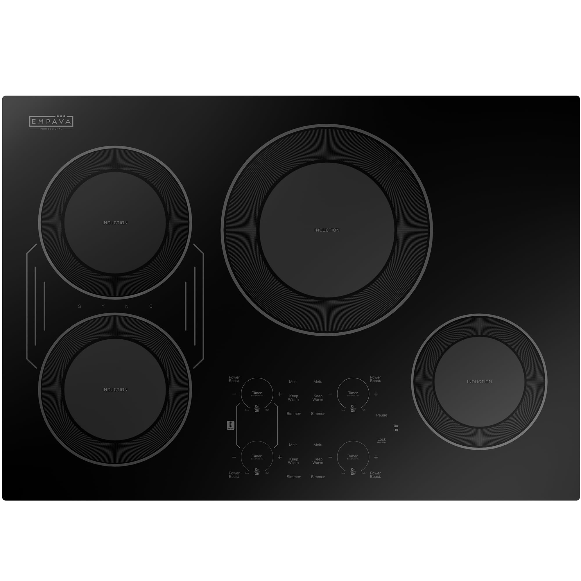 Empava 30 Inch Built-in Induction Cooktop 4 Burner