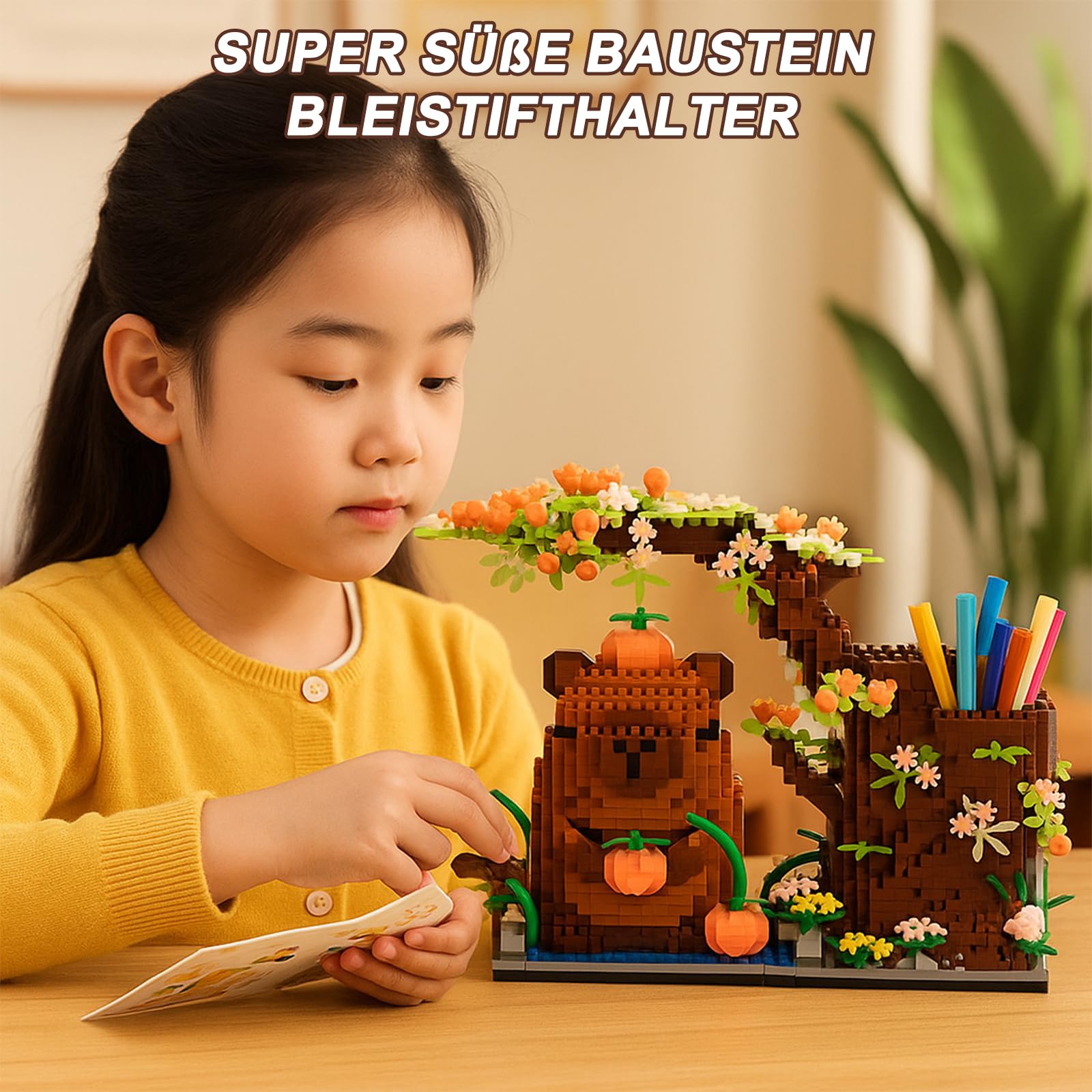 Kit De Construcción Lixstyea Capibara - 1800 Piezas, Con Instrucciones - Bloques Para Adultos Y Niños +14 Años