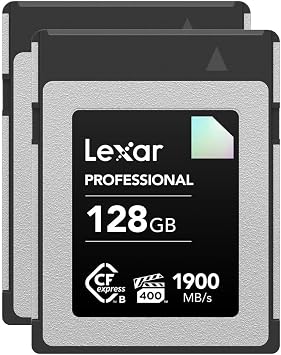 Lexar Diamond Series Professional 128GB CFexpress Type-B Memory Card, 2-Pack