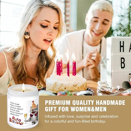 Miniatura 3 de Vela perfumada floral – Linda vela de cumpleaños para mujeres, mejor amiga, mamá, abuela, suegra