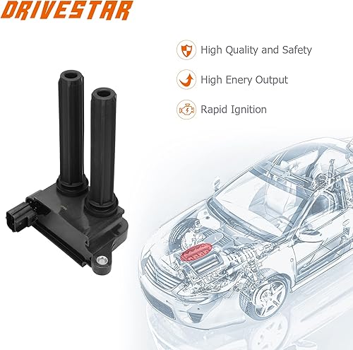 Miniatura 7 de DRIVESTAR Paquete de bobinas de encendido UF504 Bujías de iridio para Dodge Challenger Durango 2009-2019 Charger Magnum 2009-2020 para Chrysler 300