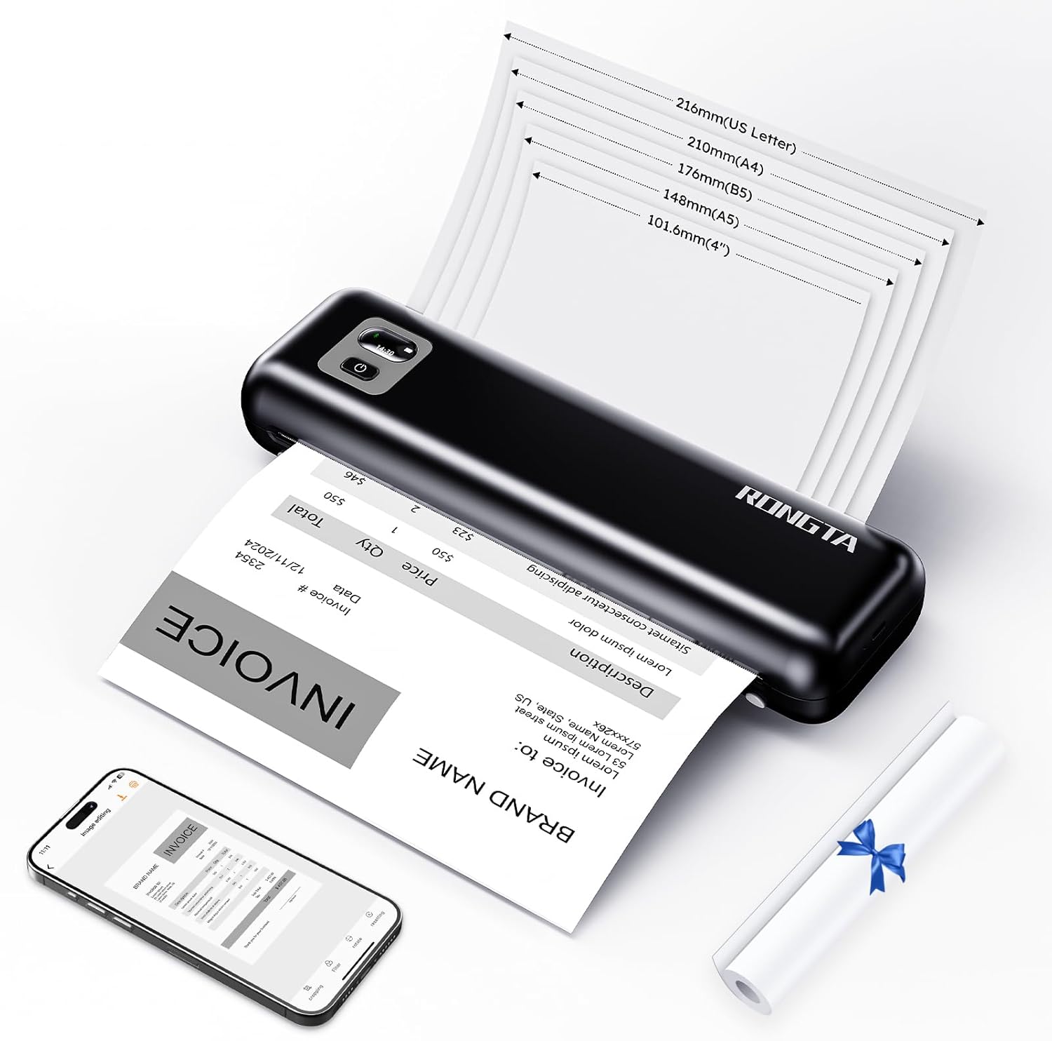 Rongta Portable Printer Wireless...