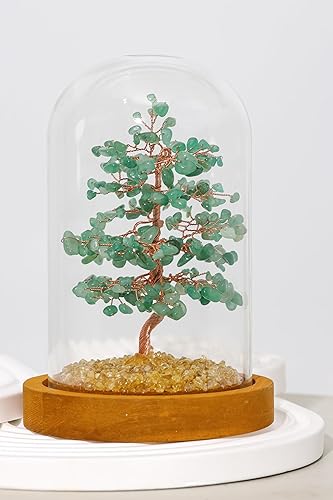 Miniatura 8 de HEBES Árbol de la vida de Feng Shui para protección de la prosperidad y energía positiva, piedras preciosas curativas naturales envueltas a mano,
