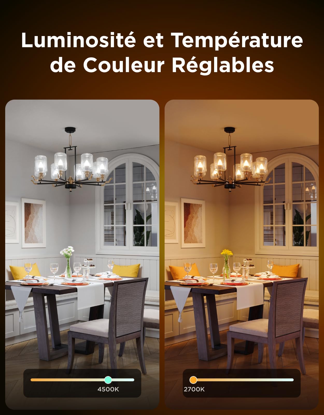 Govee E27,E14 et ST64 Ampoule Connectée RGBWW, Compatible avec Matter, Alexa et Google Assistant