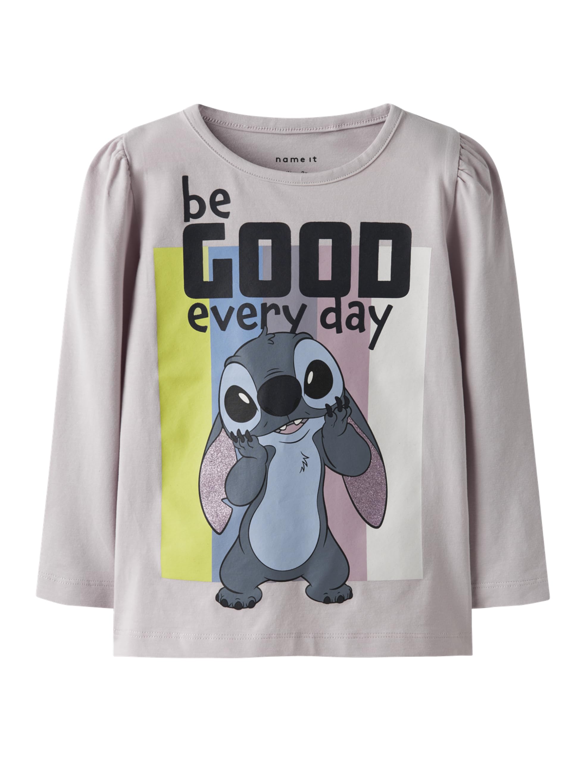 Name IT Mädchen Name It Girl Oberteil mit Langen Ärmeln Stitch Nmfdiana Stitch Ls Top Box Noos Wdi (1er Pack)