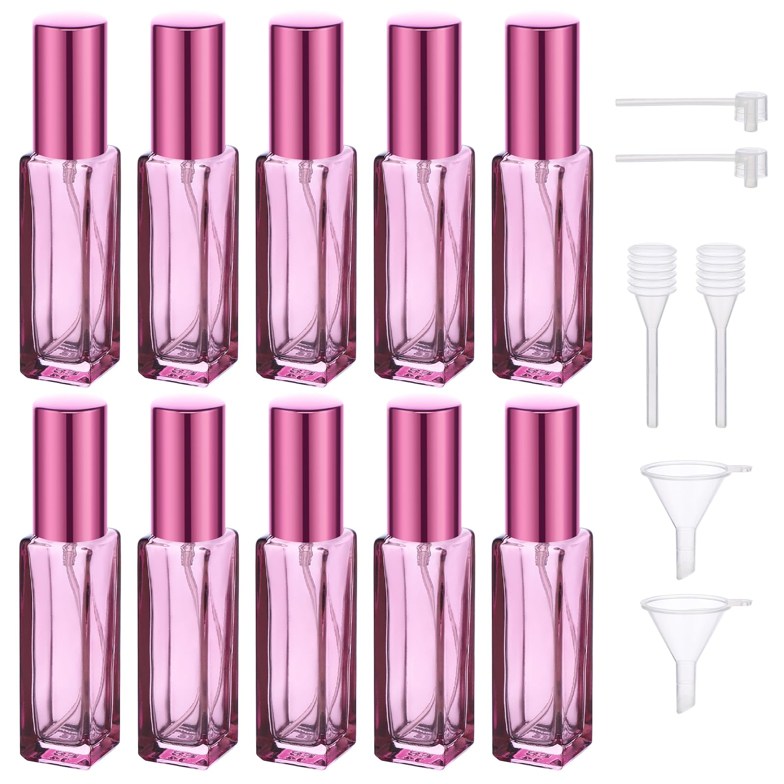 Segbeauty Atomizador Perfume Recargable, 5 Piezas 10ml Portátil Contenedor de Perfume de Viaje, Adecuadas para la Aviación, Viajes Accesorios (Azul Semitranslúcido) — view 23