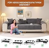 QHAIYYBF Soft Flannel Sofa Covers Washable - New Sofa Cushion Covers, Non-Slip Sofa Cover 1 2 3 Seater Couch Covers for Sectional Sofa, Sofa Slipcovers L Shape Furniture Protector - 2