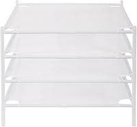 STOSTO Stackable Mesh Sweater Drying Rack 4-Pack - Laundry Rack for Sweaters, Socks, Toys - Breathable, Space-Saving White