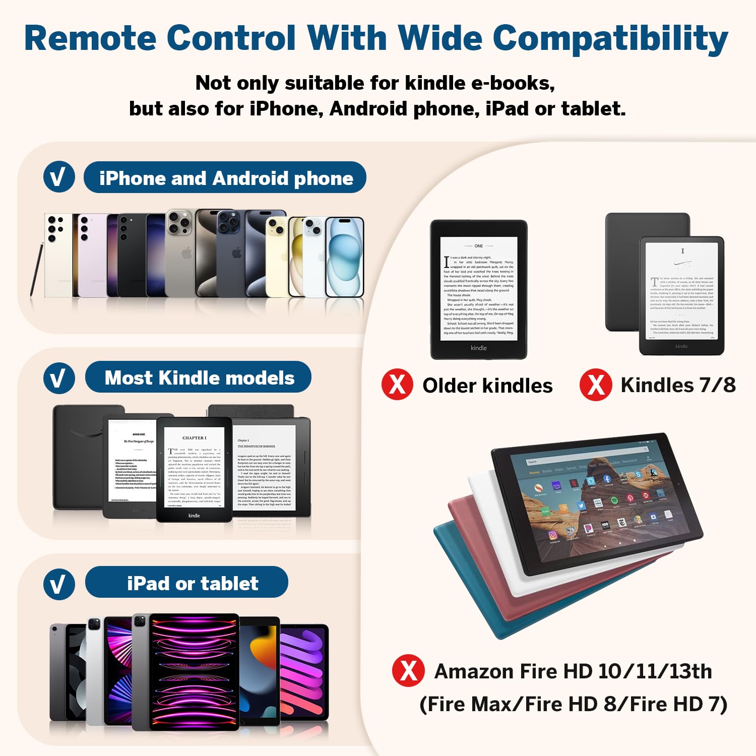 Anello per girare pagina per Kindle, telecomando per iPhone, iPad, tablet Android, e-reader, clicker, accessori per Kindle, registrazione video e scatto selfie (giada)