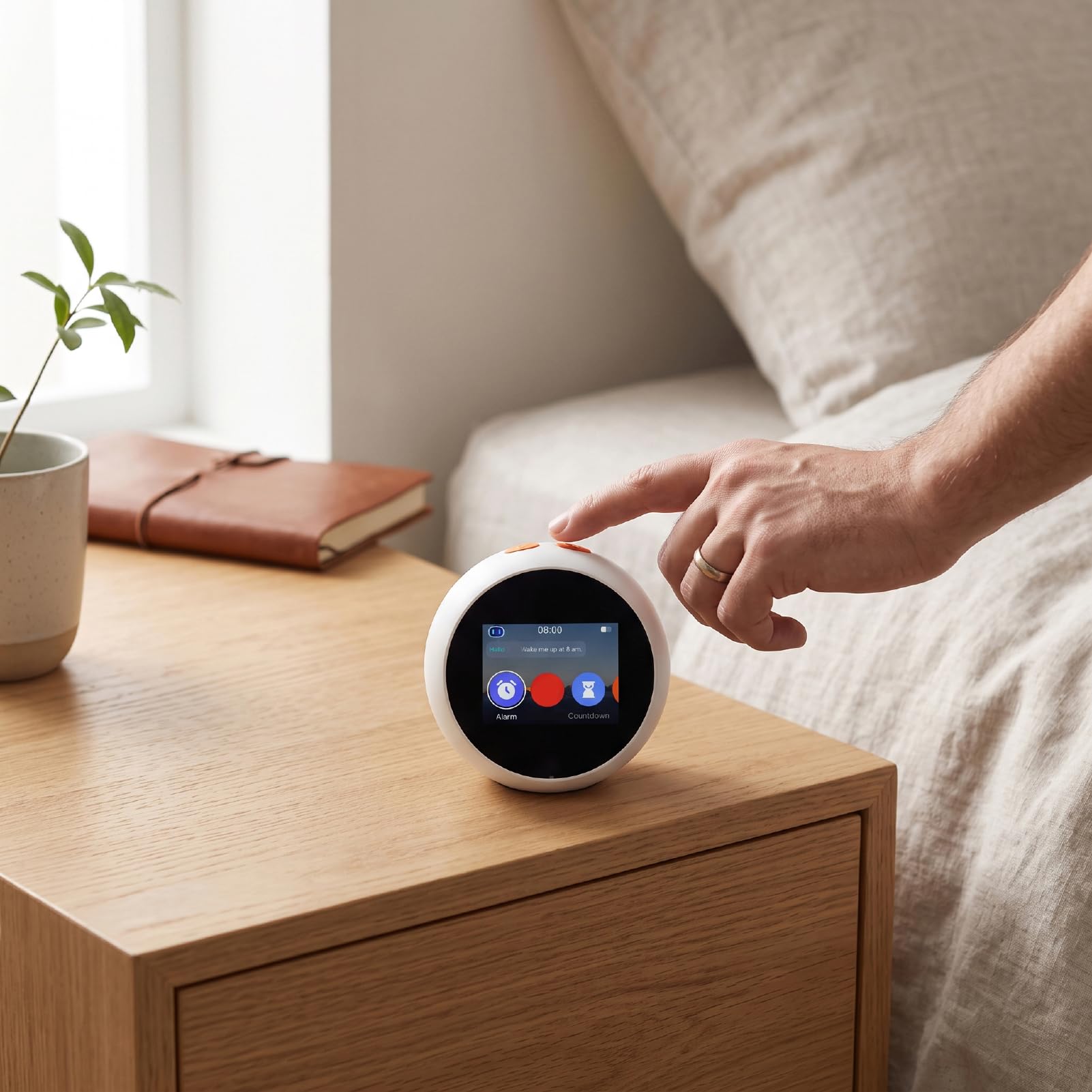 Réveil Intelligent avec écran Tactile de 2,8 Pouces