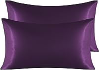 Vista 74 de NTBAY - Fundas de almohada de satén para cabello y piel, fundas de almohada sedosas de lujo con cierre de sobre.