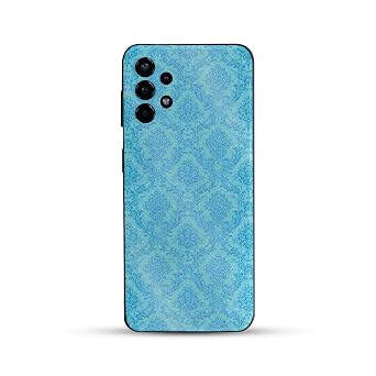 Glossy Glitter Phone Skin Compatible with Gabb Phone 3 Pro - Blue Vintage - Premium 3M Vinyl Protective Wrap Decal Cover - Easy to Apply | Crafted in The USA by MightySkins