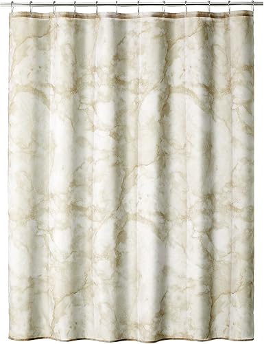 Miniatura 1 de mDesign Cortina de ducha de tela, 72 x 72 pulgadas, lavable a máquina, ojales reforzados de calidad para baño, baño de invitados, puestos, bañeras,