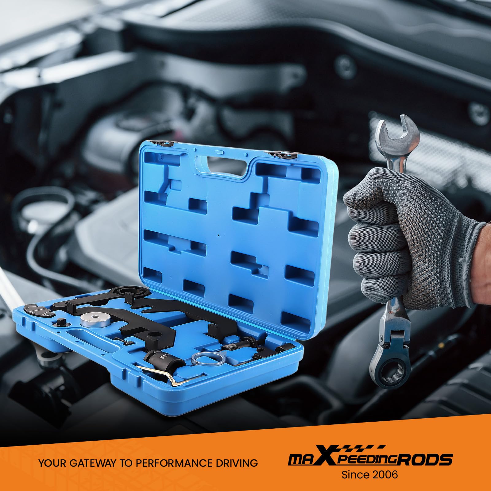 maXpeedingrods Outil de blocage de chaîne de distribution moteur pour BMW | N62 N73 Série 7 E65 E66 735i 740i 745i 750i 760i Timing Cambio Outil de verrouillage d'arbre à cames de verrouillage 119340