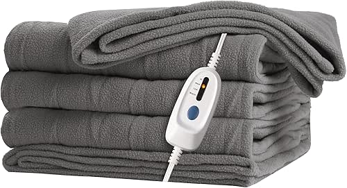 McJaw Electric Heated Blanket 50"x 60" Throw Size, 4 Heating