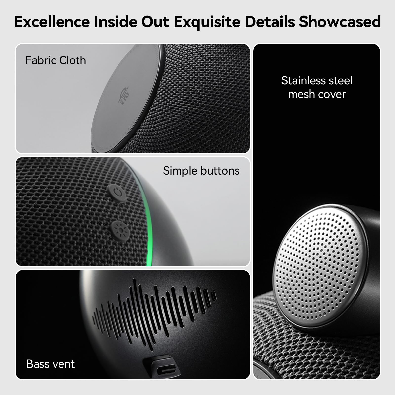 Caricatore e supporto 4 in 1, compatibile con Qi2, caricabatterie wireless magnetico da 25 W, con altoparlanti Hi-Fi Bluetooth e luci ambientali morbide, compatibile con iPhone 17/16/15, Apple Watch