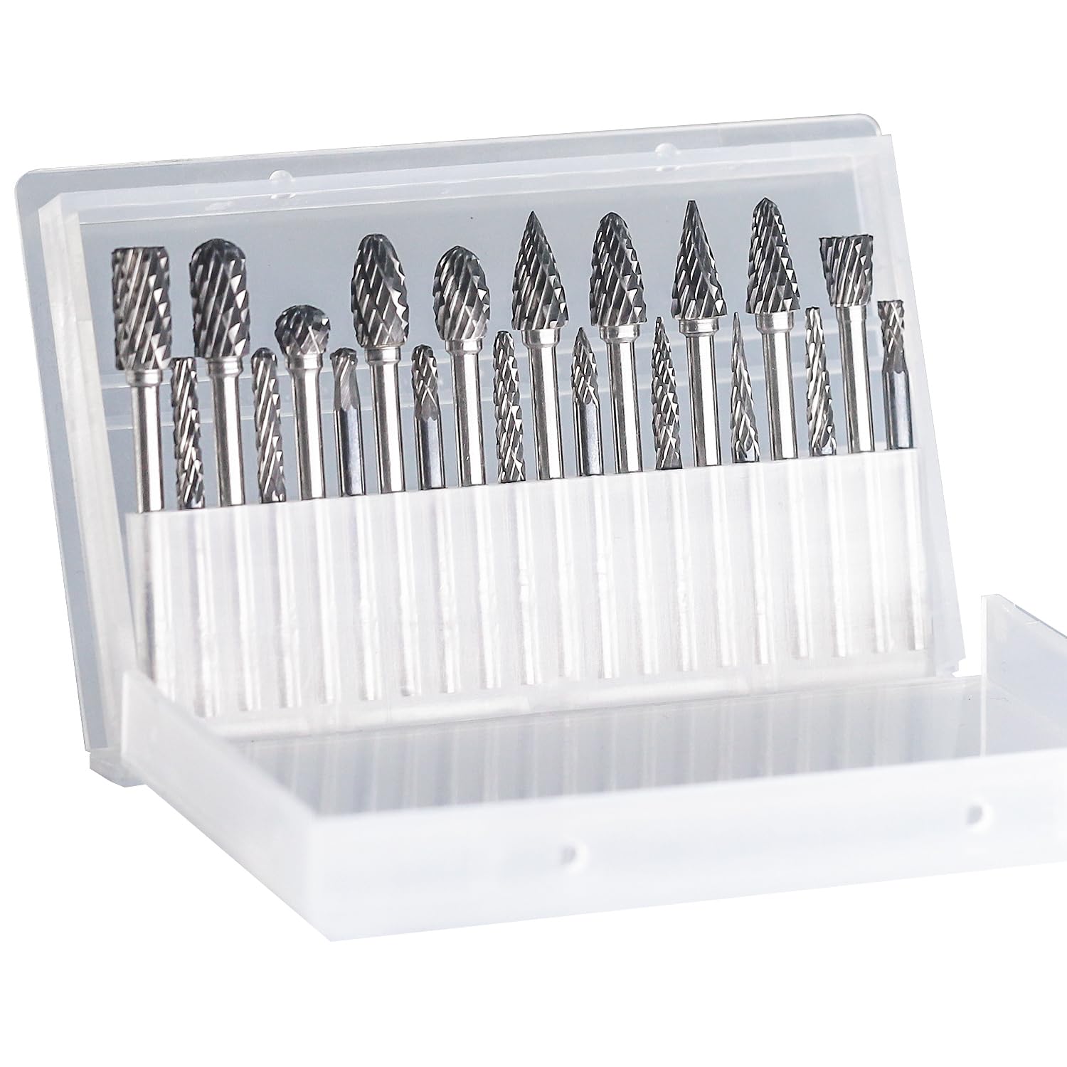 10-teiliges Hartmetall-Frässtift-Set – Wolframkarbid, 2,35 Mm Schaft, Für Holz- & Steinschnitzerei