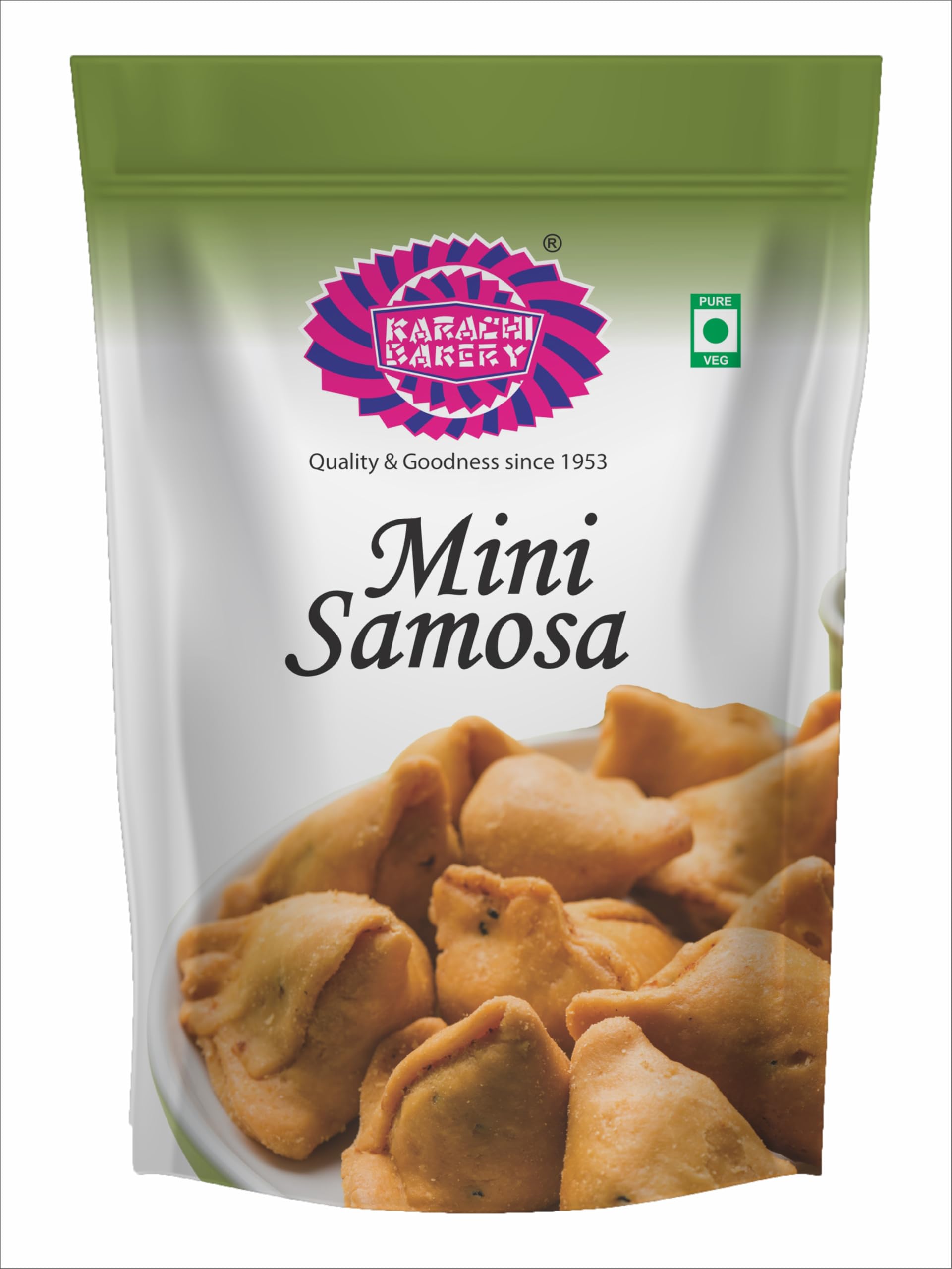 Karachi Bakery Mini Samosa | Crispy Spicy Indian Snack | Bite Sized Savory Treat | Tea Time Namkeen | Ready to Eat (200 g)-image-31