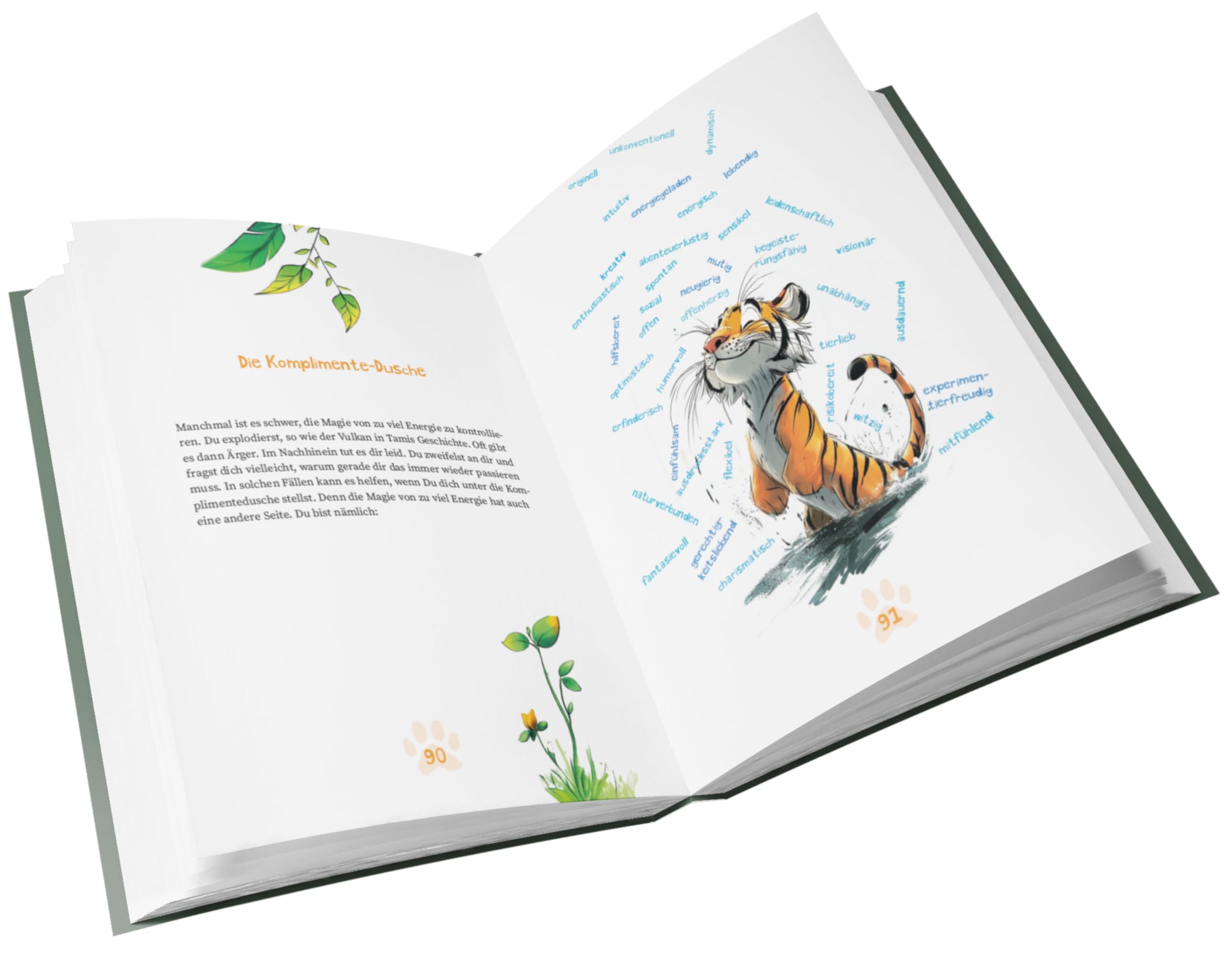Tami Tiger 1000 Papageien im Kopf - Eine Abenteuergeschichte, die Kindern mit ADHS zeigt, wie wundervoll sie sind.