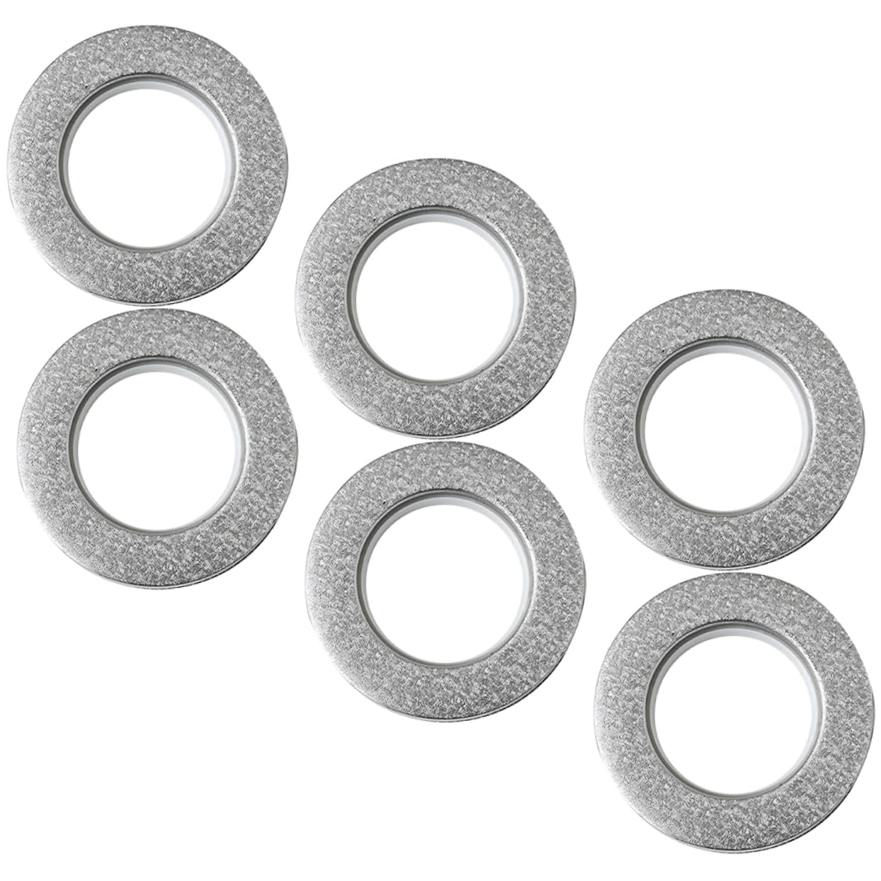 Yardenfun 6pcs Reusable Curtain Grommets Flexible Plastic Drapery Rings for Easy Installation for Various Home Decor Styles and Curtain Fabrics