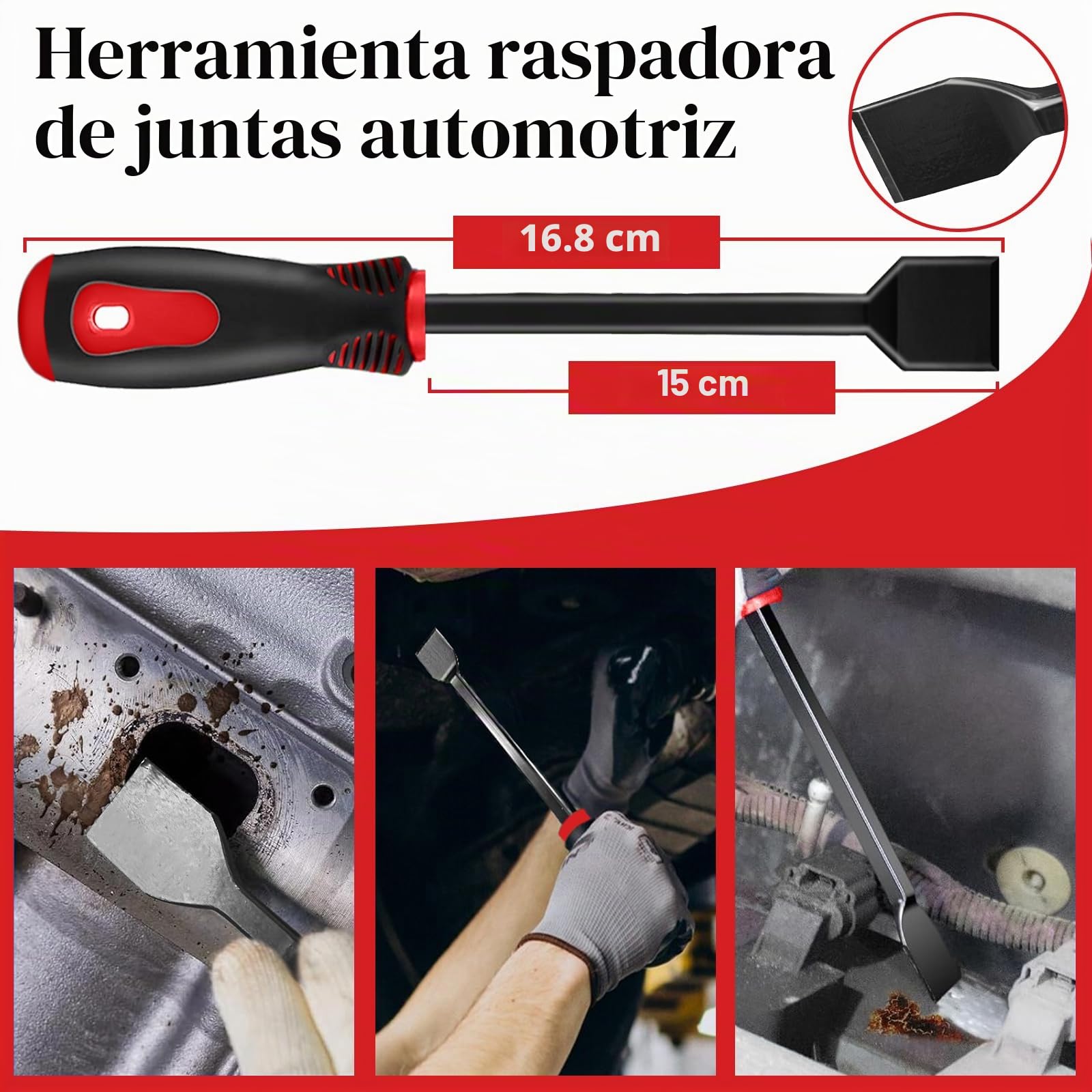 KEZE Juego de 15 púas y ganchos de precisión de acero al carbono con raspador y kit de herramientas telescópicas magnéticas para quitar mangueras de mantenimiento de electrónica automotriz, juntas