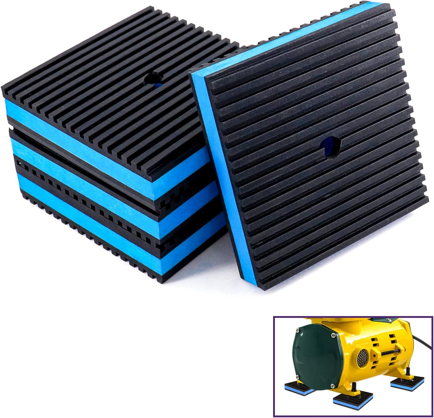 Mxclimate Rubber Anti Vibration Pads,RubberEVA Vibration Dampeners 4