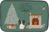 Vista 181 de Caroline's Treasures CK7824DDM - Tapete absorbente para secado de platos con diseño de bulldog inglés, rojo y blanco, para encimera de cocina, 14 x