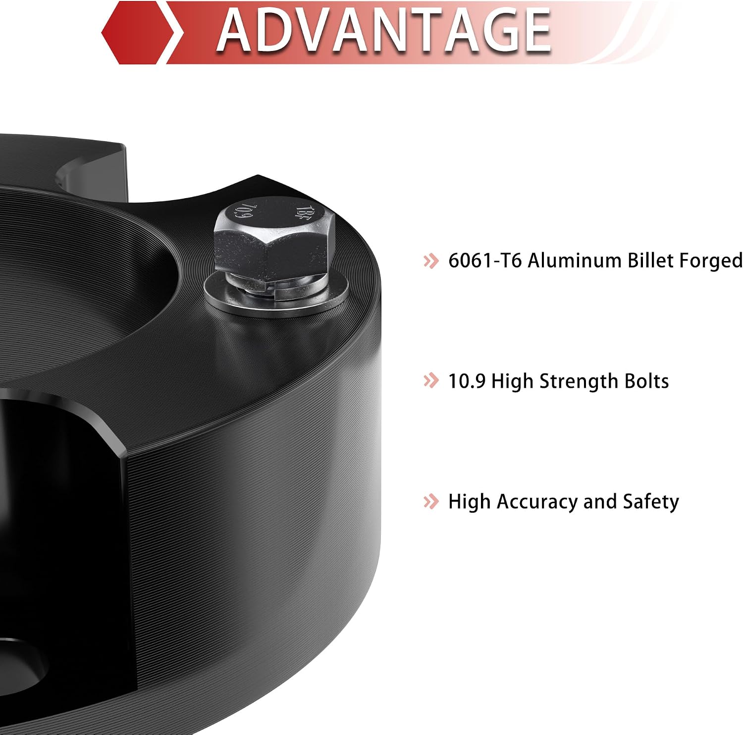 3 inch Leveling Lift Kit Compatible with 1999-2006 Tundra, Leveling Lift Kit Fit For 1999-2006 Tundra Forged Front Strut Spacers Raise The Front Of Your Tundra By 3"