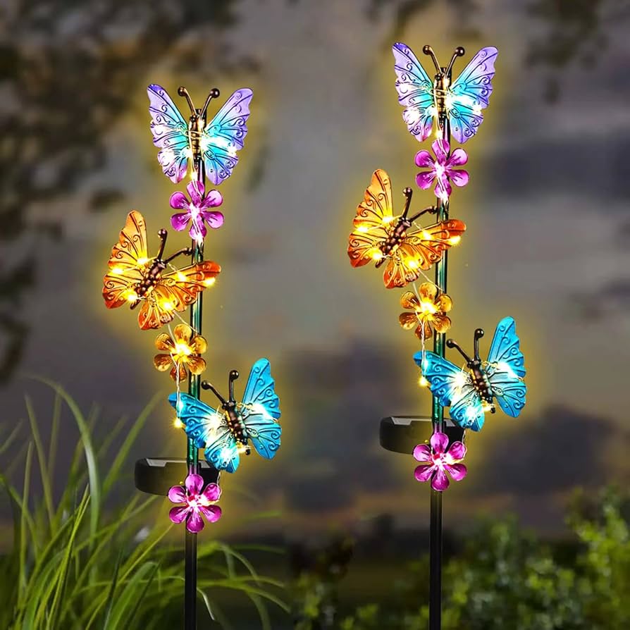 Solar Lights Outdoor Waterproof Garden Butterfly Light
