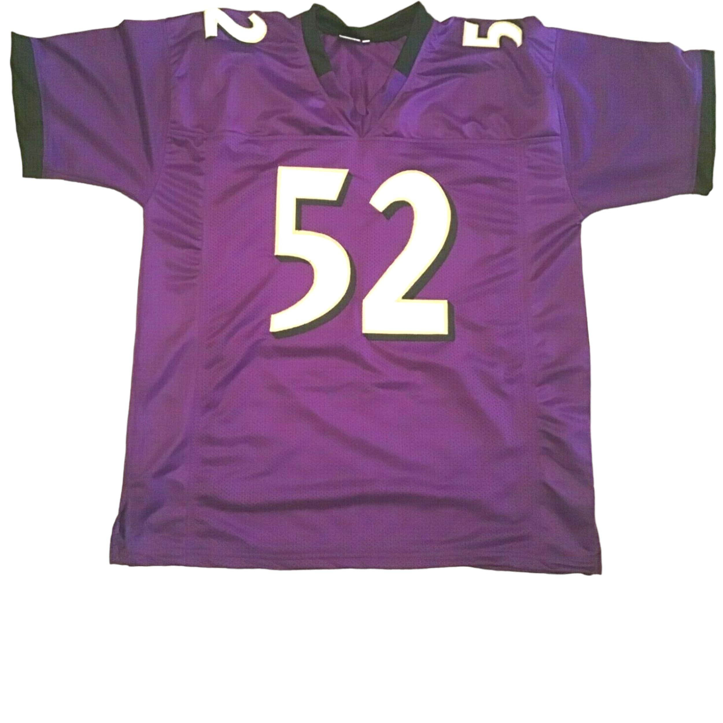 Generic Ray Lewis Purple Jersey Stitched Custom Football New No Brand/Logos (US, Alpha, Medium, Regular, Regular, Purple)