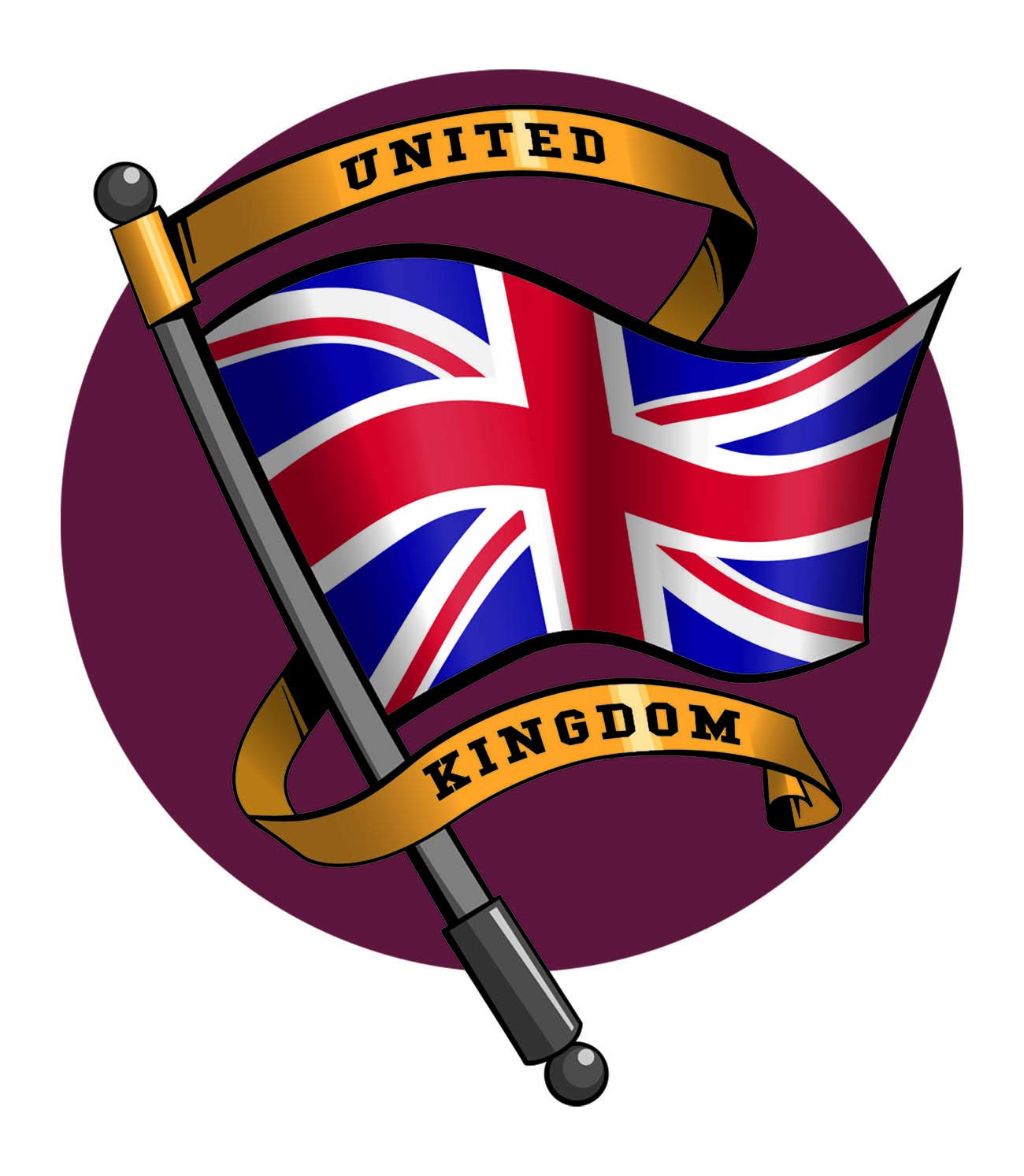 Gifton - Union Jack Flag Car Accessories Air Freshener - Gift for Men Women Him Her Boyfriend Dad Grandad - Anniversary Birthday Presents Office Christmas Stocking Filler Lavender Scent (1 Pack)