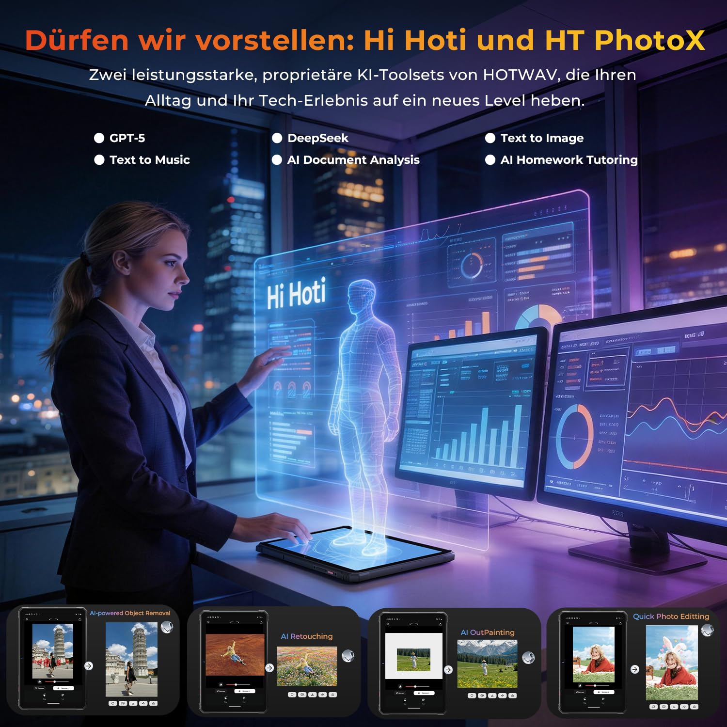 HOTWAV R9 Pro Max 5G Tablet Outdoor, Android 16 Baustellen Tablet mit Stift | 20GB+256GB+2TB TF, Octa-Core, 11" 20080mAh 20W Schnellladung, 64MP+16MP+20MP Nachtsicht, IP68/IP69K Wasserdicht, Gemini AI